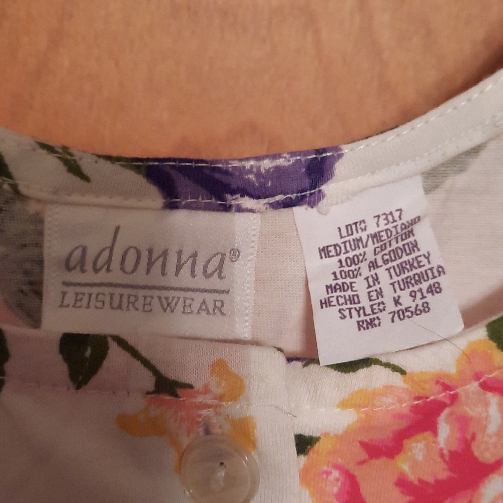 Floral Adonna Leisurewear dress medium - Picture 6 of 6